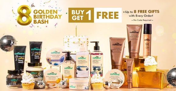 Mcaffeine Golden Birthday Bash Sale